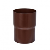 Соединитель труб Aquasystem 125/90 мм Pural Matt RAL 8017 - коричневый шоколад