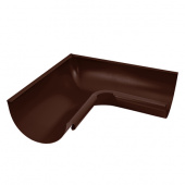 Угол желоба внешний 135 гр Aquasystem 125/90 мм RAL 8017 - коричневый шоколад