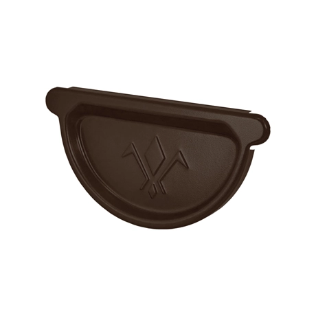 Заглушка желоба универсальная Aquasystem Rooftop Drain PU MATT 150/100 мм RR 32- т.коричневый