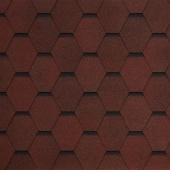 Гибкая битумная черепица GARDA rosso 409 TEGOLA (COMFORT), 2.86 кв.м