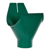 Выход из желоба Aquasystem Rooftop Drain PU 150/100 мм RAL 6005 Зеленый мох