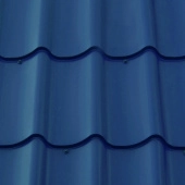 Металлочерепица М28 0,5 GreenCoat Pural BT SSAB RR35 синий