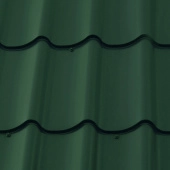 Металлочерепица М28 0,5 GreenCoat Pural BT SSAB 5С7 зеленый