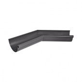 Угол желоба внутренний 135 гр Aquasystem Rooftop Drain PU MATT 150/100 мм RAL 7024 - серый графит