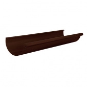 Желоб круглый L=3 м Aquasystem Rooftop Drain PU MATT 150/100 мм RAL 8017 - коричневый шоколад