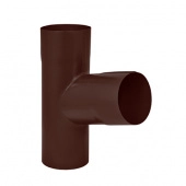 Тройник Aquasystem 125/90 мм Pural Matt RAL 8017 Коричневый шоколад