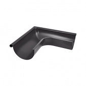 Угол желоба внешний Aquasystem Rooftop Drain PU MATT 150/100 мм RAL 7024 - серый графит