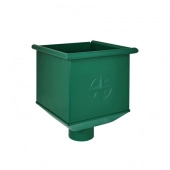 Воронка для одиночной установки Aquasystem Rooftop Drain PU 150/100 мм RAL 6005 Зеленый мох