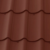 Металлочерепица М28 0,5 GreenCoat Pural BT SSAB RR29 красный