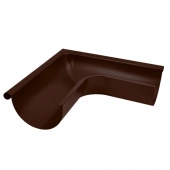 Угол желоба внешний Aquasystem Rooftop Drain PU MATT 150/100 мм RAL 8017 - коричневый шоколад