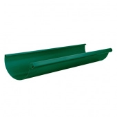 Желоб круглый L=3 м Aquasystem Rooftop Drain PU 150/100 мм RAL 6005 Зеленый мох