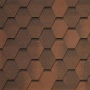 Гибкая битумная черепица VENETO marrone 423 TEGOLA (BUSINESS), 2.86 кв.м