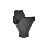 Выход из желоба Aquasystem Rooftop Drain PU MATT 150/100 мм RAL 7024 - серый графит