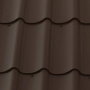 Металлочерепица М28 стальной бархат RAL8017 коричневый шоколад