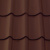 Металлочерепица М28 0,5 GreenCoat Pural BT SSAB RR887 коричневый шоколад