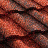 Композитная черепица Metrotile Roman красно-черный