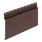 Сайдинг AquaSystem Скандинавский брус Модерн широкий Алюминий с покрытием PE Ral8017 Коричневый шоколад