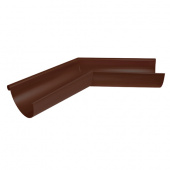 Угол желоба внешний 135 гр Aquasystem 125/90 мм Pural Matt RAL 8017 - коричневый шоколад