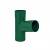 Тройник Aquasystem Rooftop Drain PU 150/100 мм RAL 6005 Зеленый мох