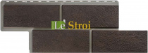Фасадная панель Альта-Профиль Неаполитанский камень коричневый