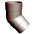 Колено 45° Docke Premium шоколад