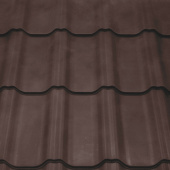 Металлочерепица GrandLine Kvinta plus Velur 0,5 Ral8017