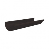 Желоб круглый L=3 м Aquasystem 125/90 мм RAL 9005 - черный темный